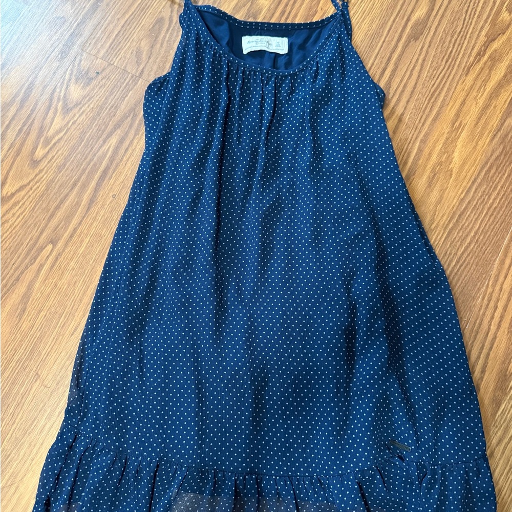 Abercrombie & Fitch Navy Polka Dot Dress
